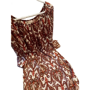 Michael Kors Paisley Dress - Red and Green